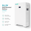 Safu ya Betri za Ukutani LiFePO4 51.2V - 1