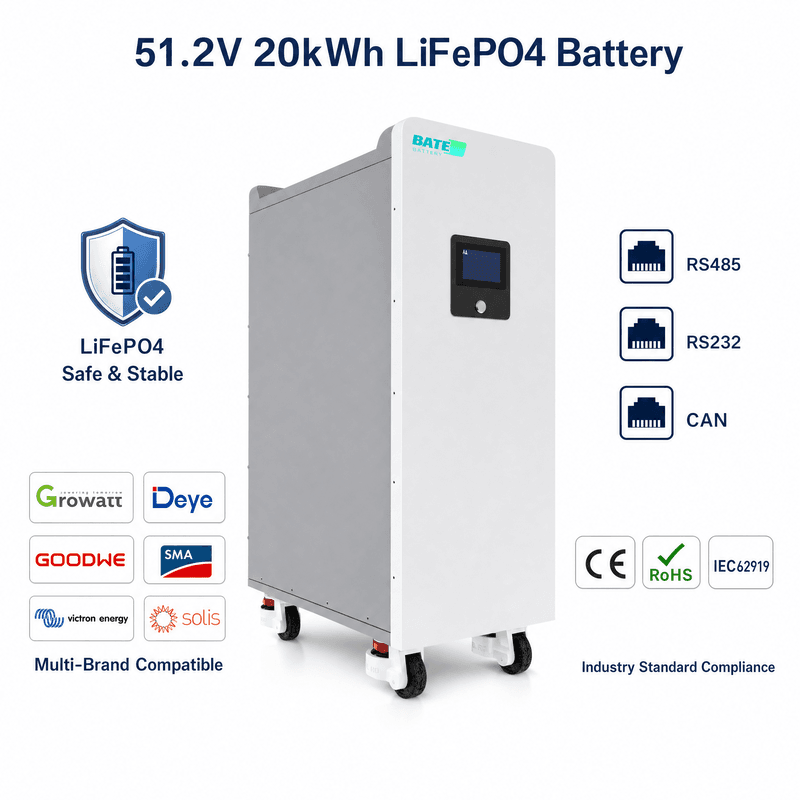 Betri ya Sakafu LiFePO4 20kW 400Ah 51.2V - 1